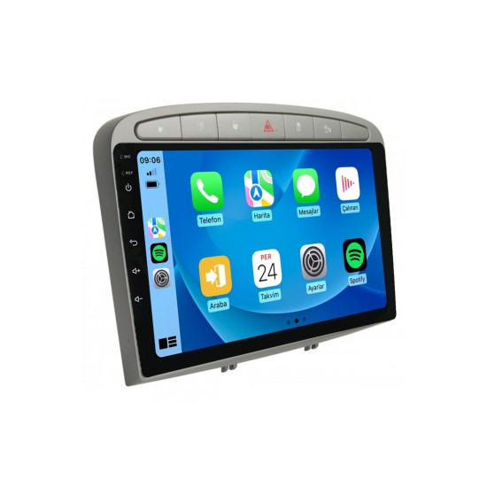 Maitech Mtc 632 Serisi Peugeout 308 2007-2014 6+64GB Carplay Android Multimedya Teyp